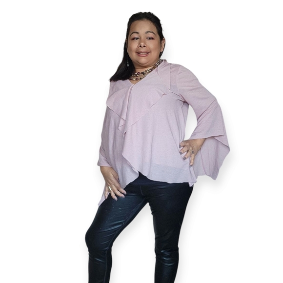 Splash Pink Ruffle Blouse - Picture 12 of 16